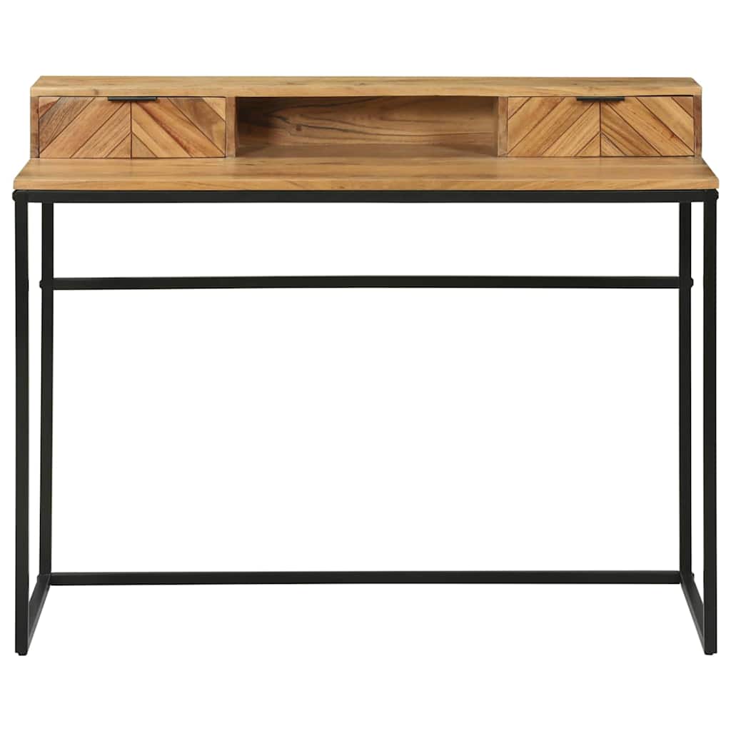 Desk with Drawer Brown 110 x 50 x 87 cm Solid Acacia wood